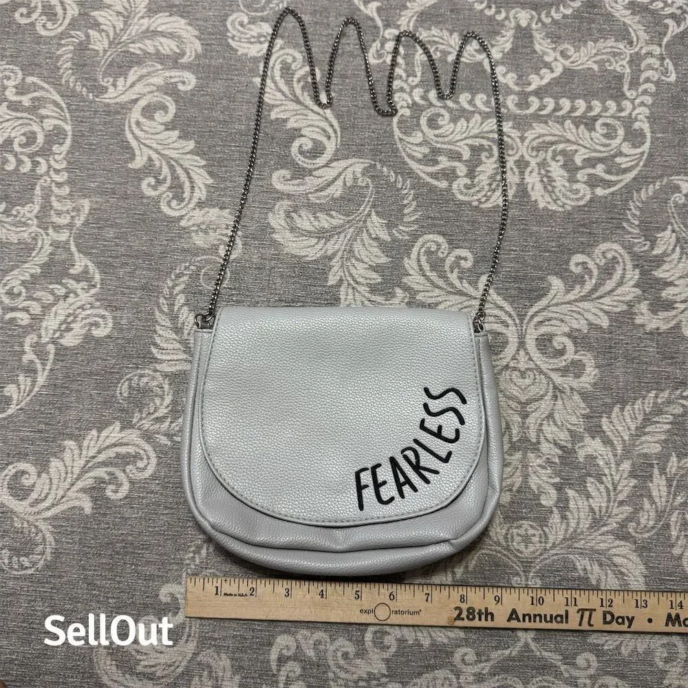 Unbranded Grey Shoulder Bag with Chain Strap Medium